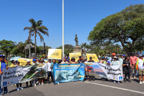 Transport month road safety walk